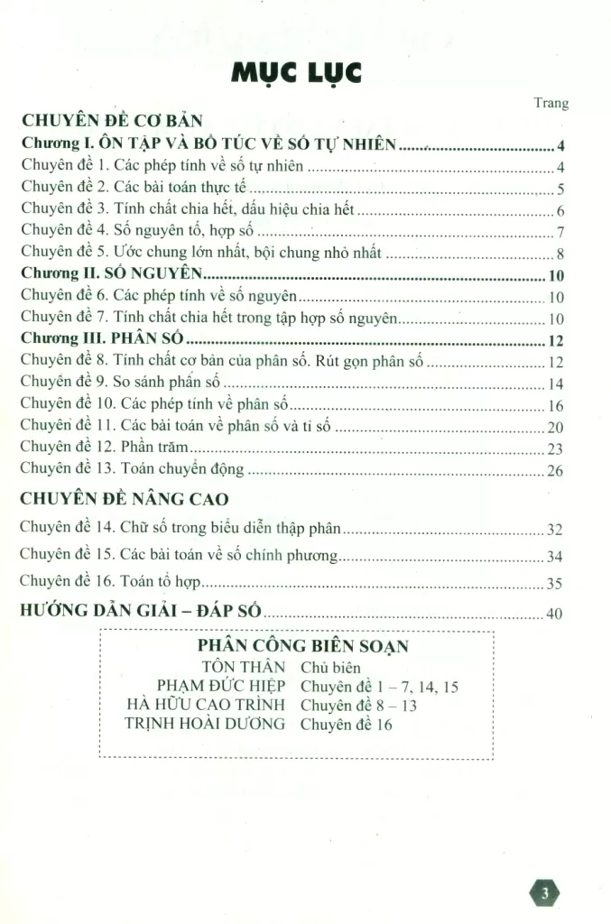 BỒI DƯỠNG HỌC SINH GIỎI TOÁN LỚP 6 - BÀI TẬP SỐ HỌC (Dùng cho các bộ SGK mới)
